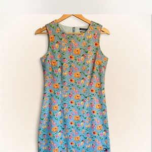 Tommy Hilfiger 90s Floral Cotton Shift Dress • Size 6